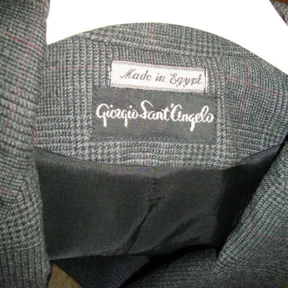 Women's Giorgio Sant 'Angelo gray and red tweed blazer. 8. New. Made in Egypt. - Picture 3 of 8